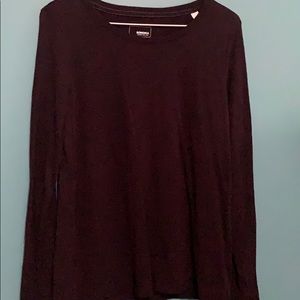 Dark purple long sleeve T-shirt
